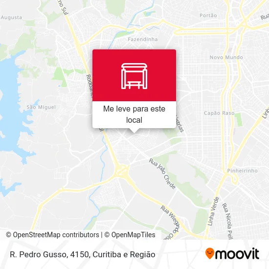 R. Pedro Gusso, 4150 mapa