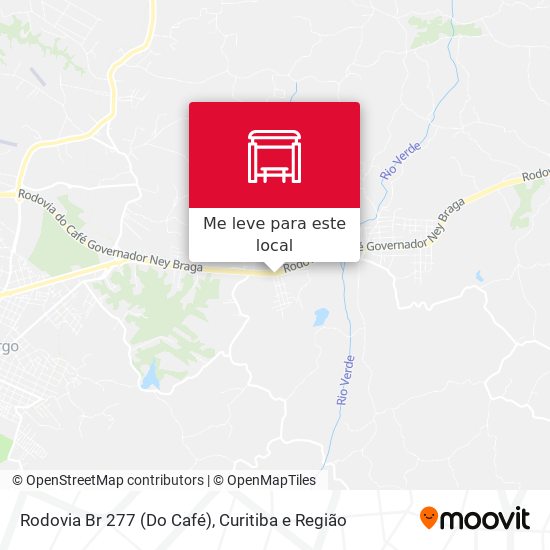 Rodovia Br 277 (Do Café) mapa