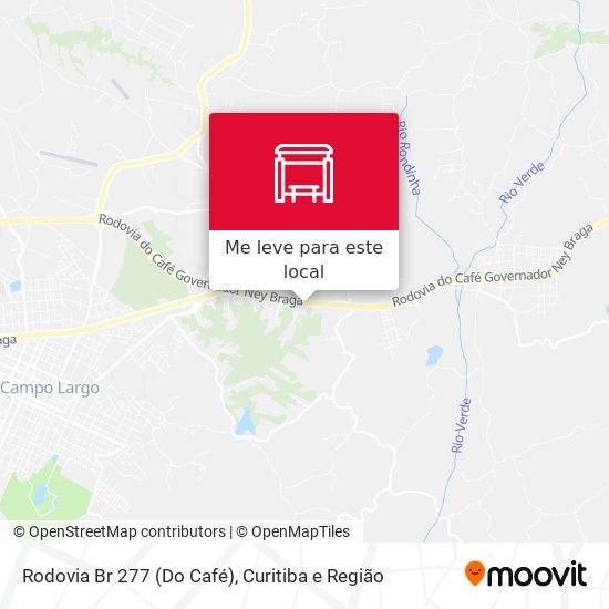 Rodovia Br 277 (Do Café) mapa