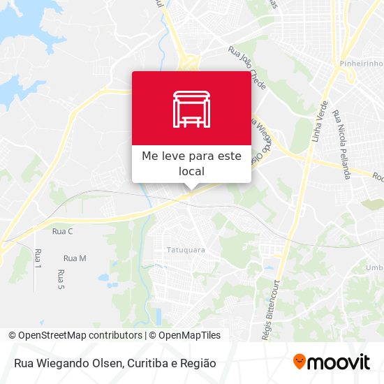 Rua Wiegando Olsen mapa