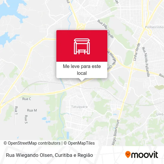 Rua Wiegando Olsen mapa