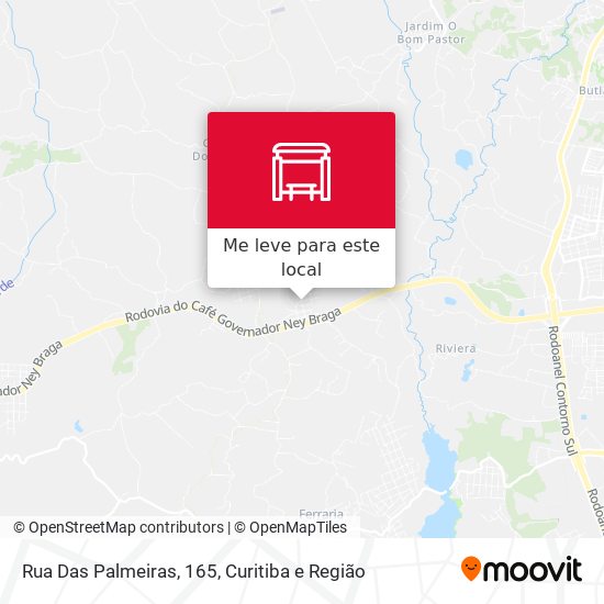 Rua Das Palmeiras, 165 mapa