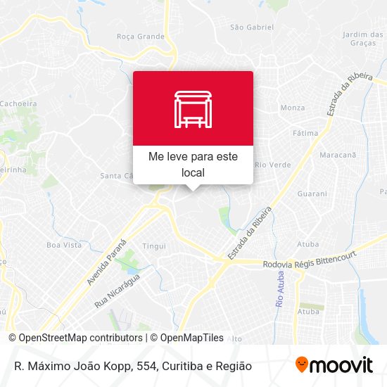 R. Máximo João Kopp, 554 mapa