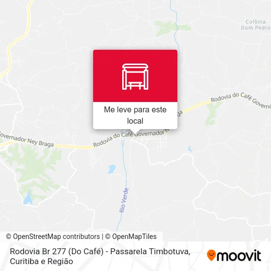 Rodovia Br 277 (Do Café) - Passarela Timbotuva mapa