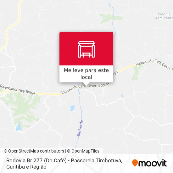 Rodovia Br 277 (Do Café) - Passarela Timbotuva mapa