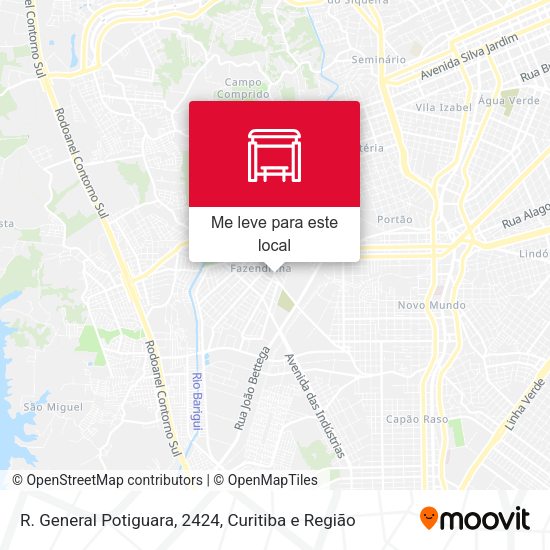 R. General Potiguara, 2424 mapa
