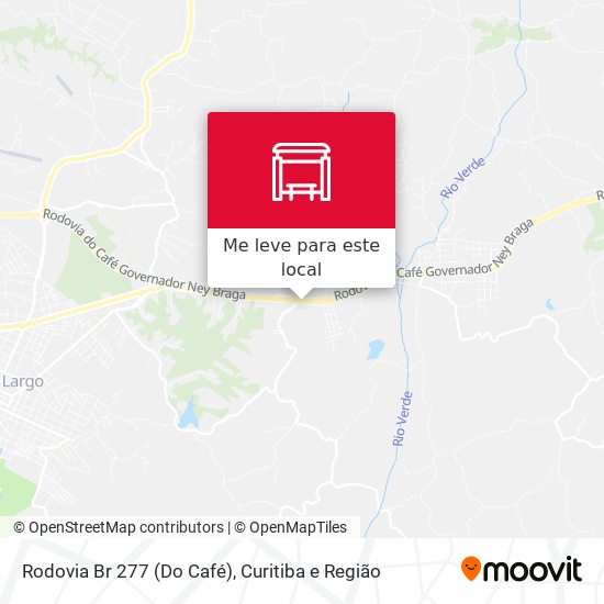 Rodovia Br 277 (Do Café) mapa