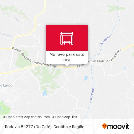 Rodovia Br 277 (Do Café) mapa