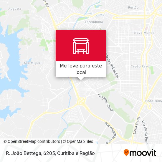 R. João Bettega, 6205 mapa