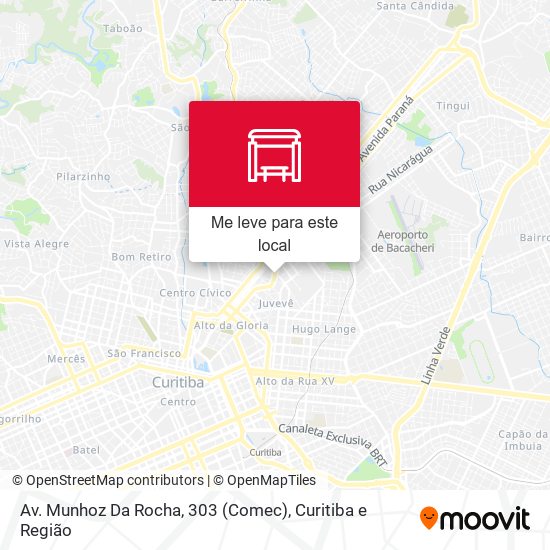 Av. Munhoz Da Rocha, 303 (Comec) mapa