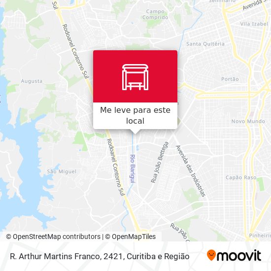 R. Arthur Martins Franco, 2421 mapa