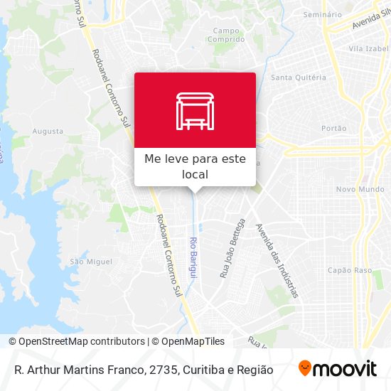 R. Arthur Martins Franco, 2735 mapa