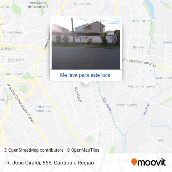R. José Giraldi, 655 mapa