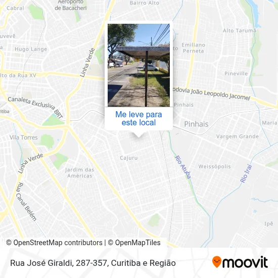 Rua José Giraldi, 287-357 mapa