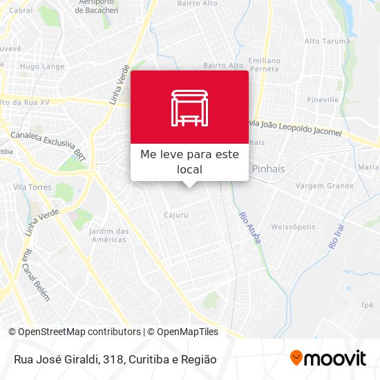 Rua José Giraldi, 318 mapa