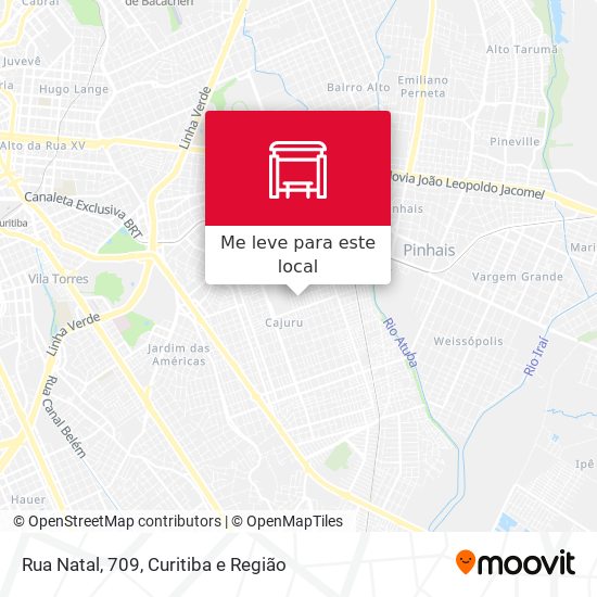 Rua Natal, 709 mapa
