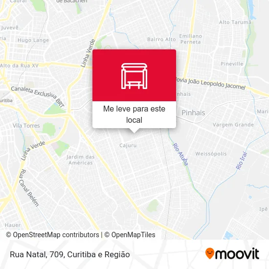 Rua Natal, 709 mapa