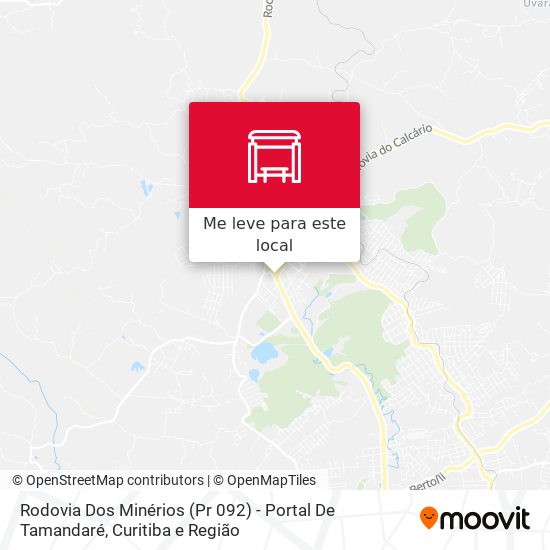 Rodovia Dos Minérios (Pr 092) - Portal De Tamandaré mapa