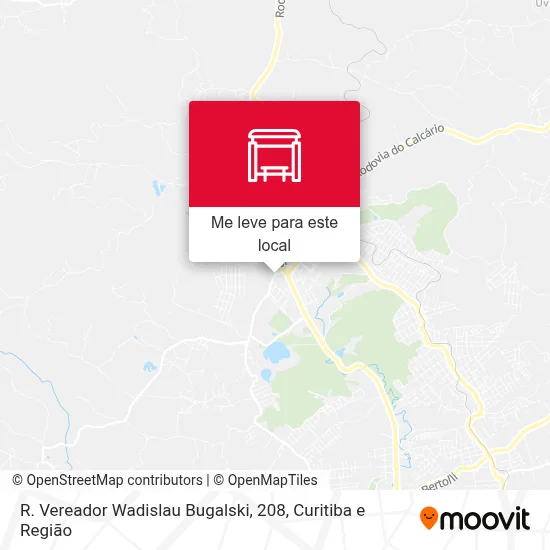 R. Vereador Wadislau Bugalski, 208 mapa