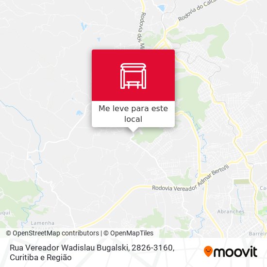 Rua Vereador Wadislau Bugalski, 2826-3160 mapa