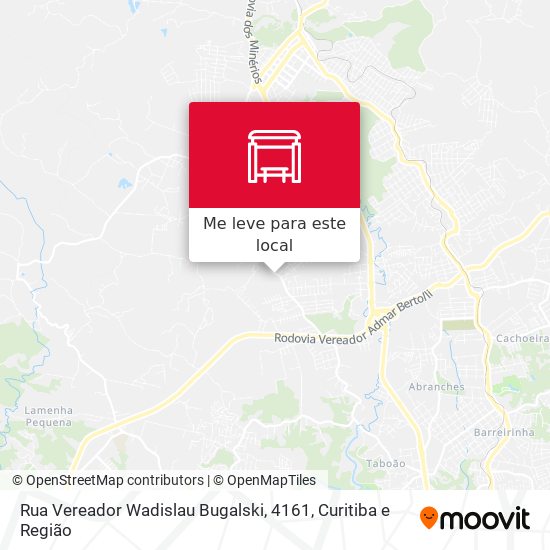 Rua Vereador Wadislau Bugalski, 4161 mapa