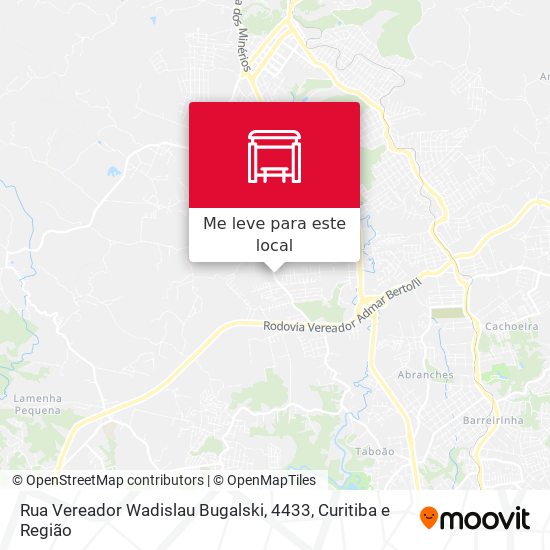 Rua Vereador Wadislau Bugalski, 4433 mapa