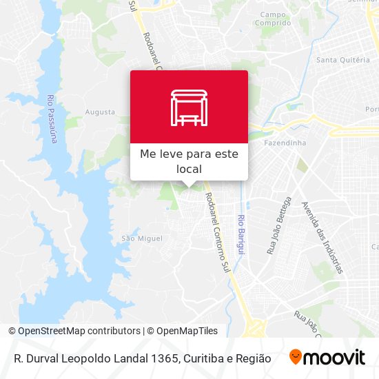 R. Durval Leopoldo Landal 1365 mapa
