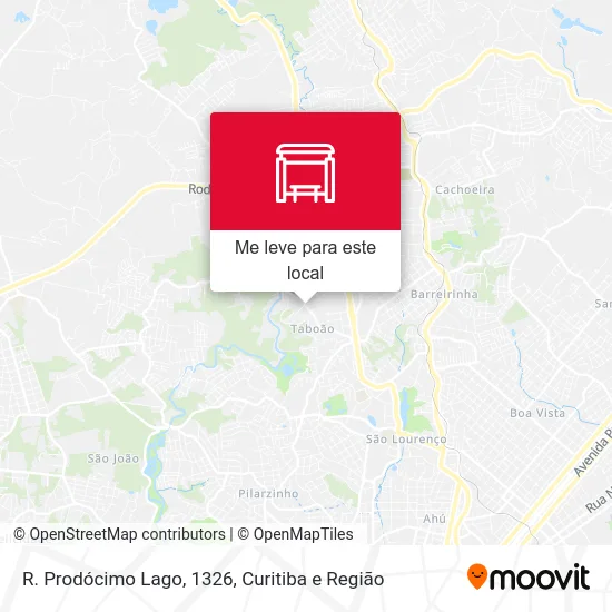 R. Prodócimo Lago, 1326 mapa