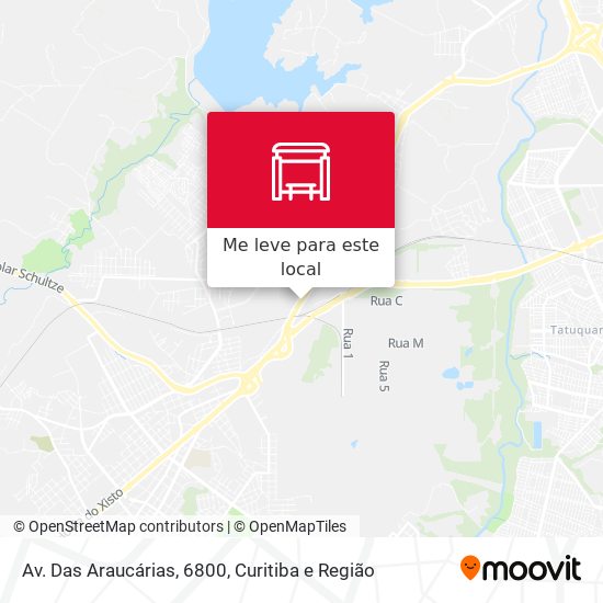 Av. Das Araucárias, 6800 mapa