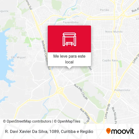 R. Davi Xavier Da Silva, 1089 mapa
