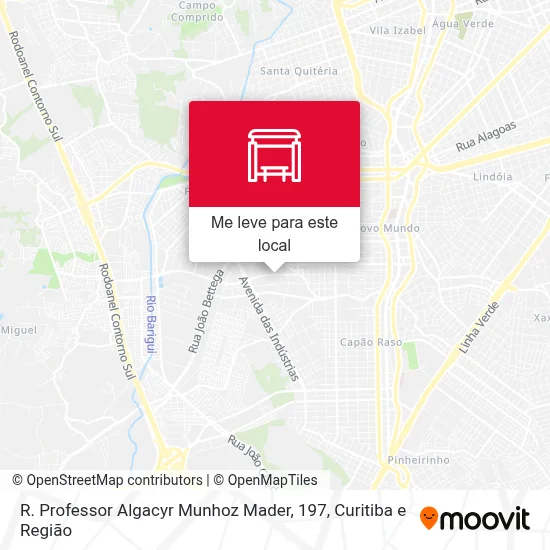 R. Professor Algacyr Munhoz Mader, 197 mapa