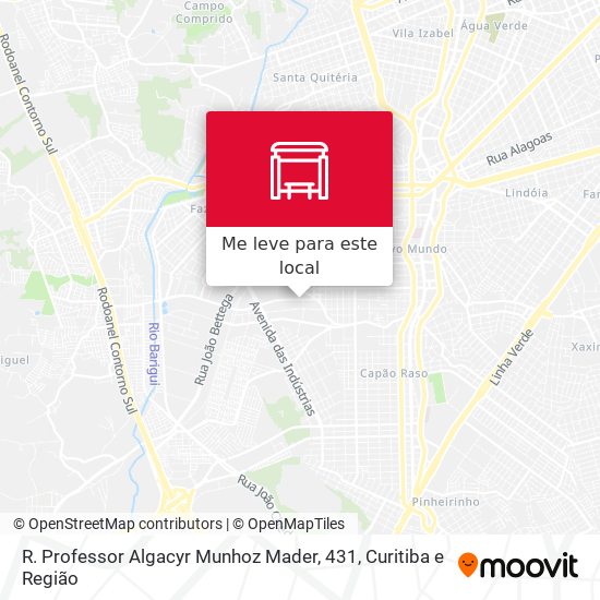 R. Professor Algacyr Munhoz Mader, 431 mapa