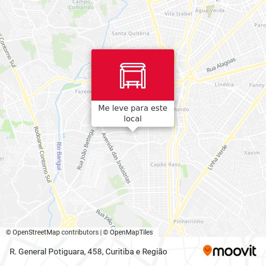 R. General Potiguara, 458 mapa
