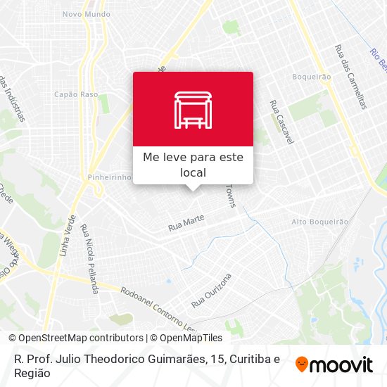 R. Prof. Julio Theodorico Guimarães, 15 mapa