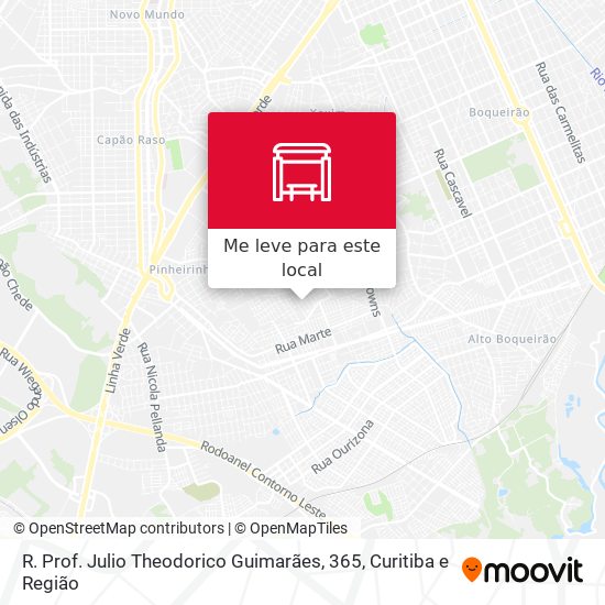 R. Prof. Julio Theodorico Guimarães, 365 mapa