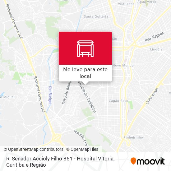 R. Senador Accioly Filho 851 - Hospital Vitória mapa