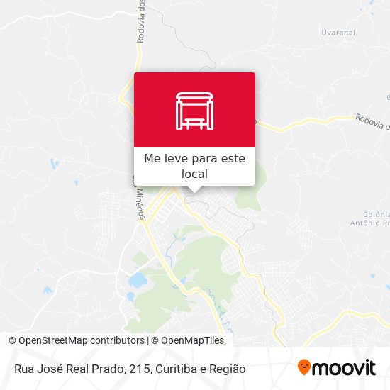 Rua José Real Prado, 215 mapa