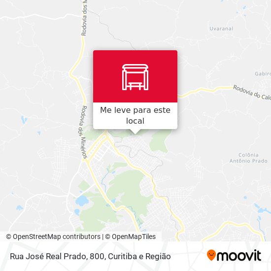 Rua José Real Prado, 800 mapa
