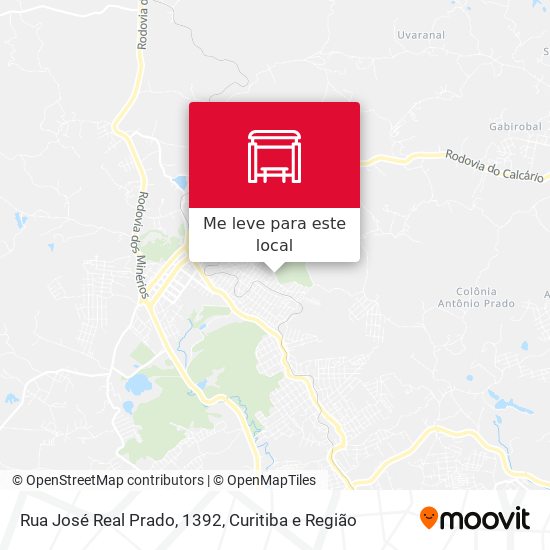 Rua José Real Prado, 1392 mapa