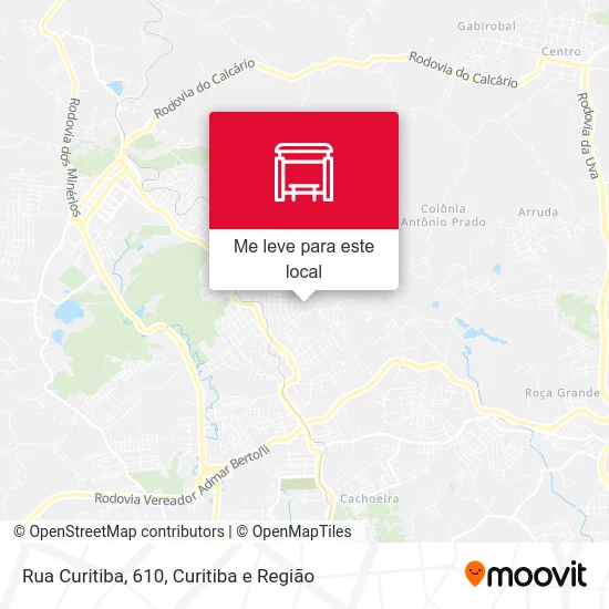 Rua Curitiba, 610 mapa