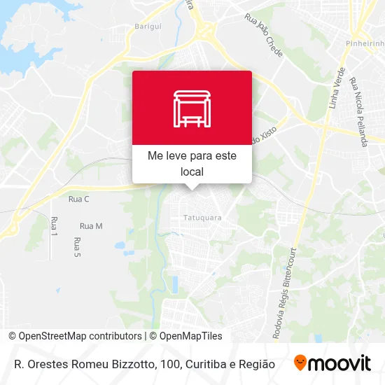R. Orestes Romeu Bizzotto, 100 mapa