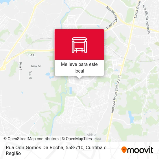 Rua Odir Gomes Da Rocha, 558-710 mapa