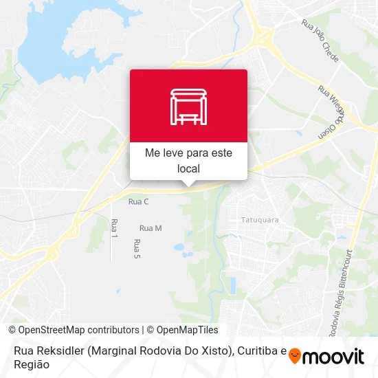 Rua Reksidler (Marginal Rodovia Do Xisto) mapa