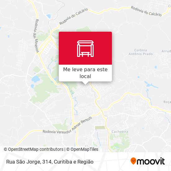 Rua São Jorge, 314 mapa