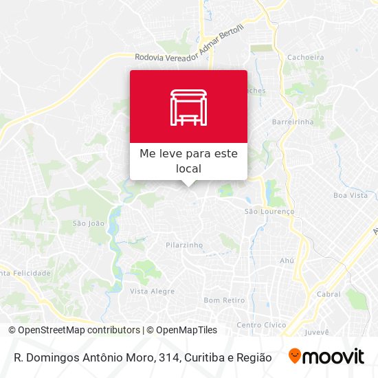 R. Domingos Antônio Moro, 314 mapa