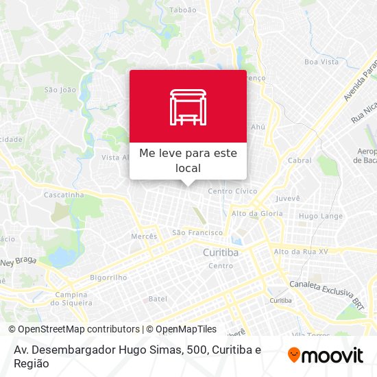 Av. Desembargador Hugo Simas, 500 mapa