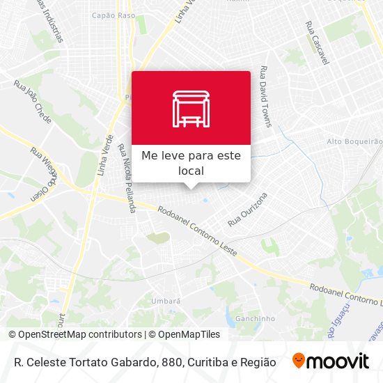R. Celeste Tortato Gabardo, 880 mapa