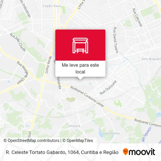 R. Celeste Tortato Gabardo, 1064 mapa