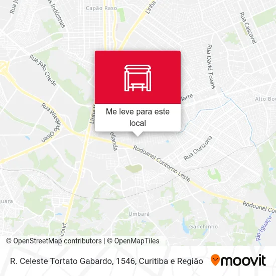 R. Celeste Tortato Gabardo, 1546 mapa