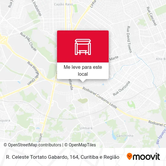 R. Celeste Tortato Gabardo, 164 mapa